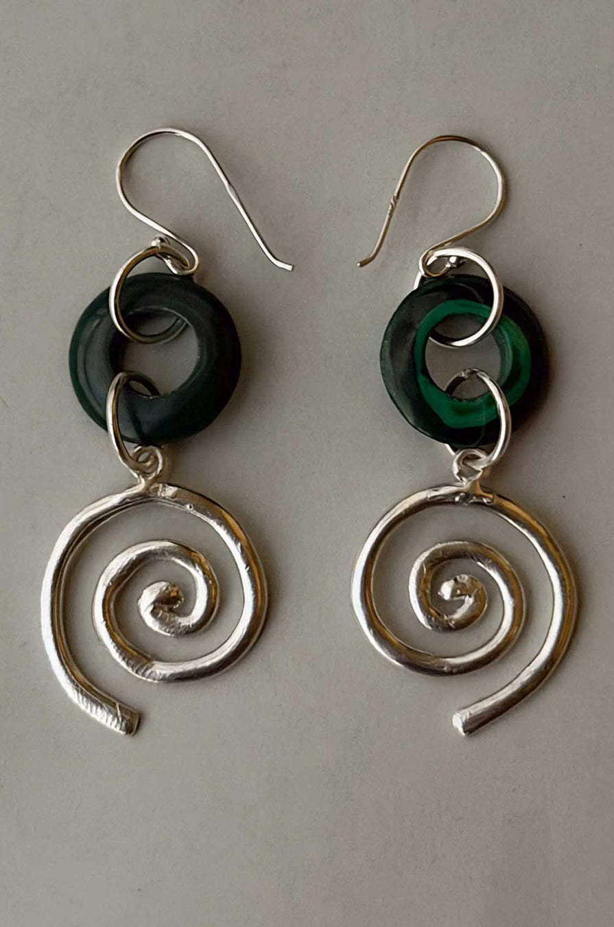 MALACHITE RENEWAL EARRINGS