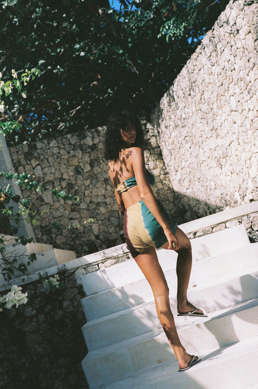 DEVOTION RIBBED CROP & SHORTIES SET