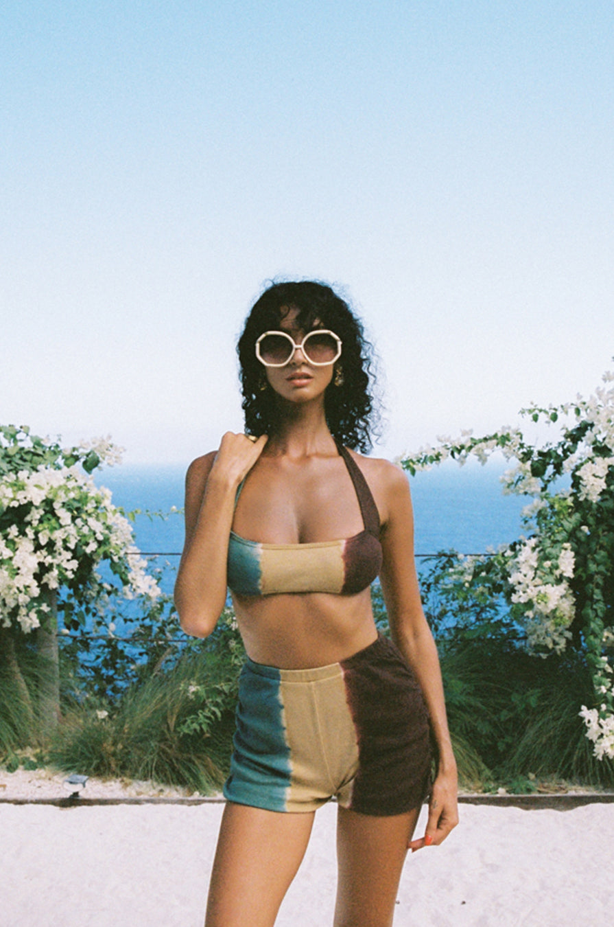 DEVOTION RIBBED CROP & SHORTIES SET