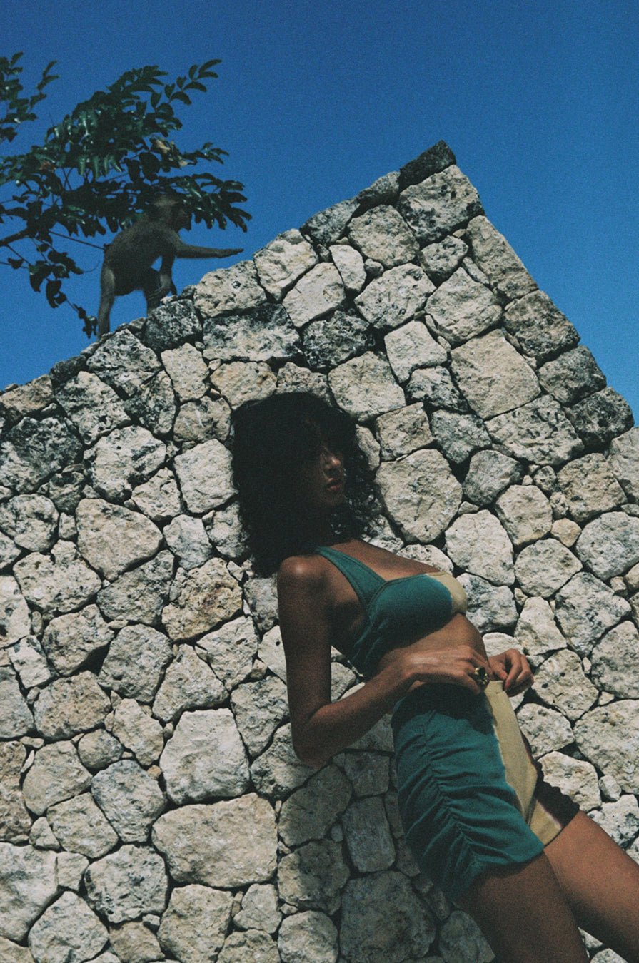 DEVOTION RIBBED CROP & SHORTIES SET