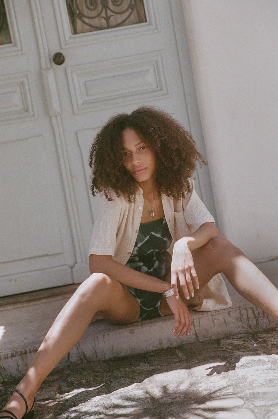 EVOLVE HANDWOVEN SHIRTDRESS