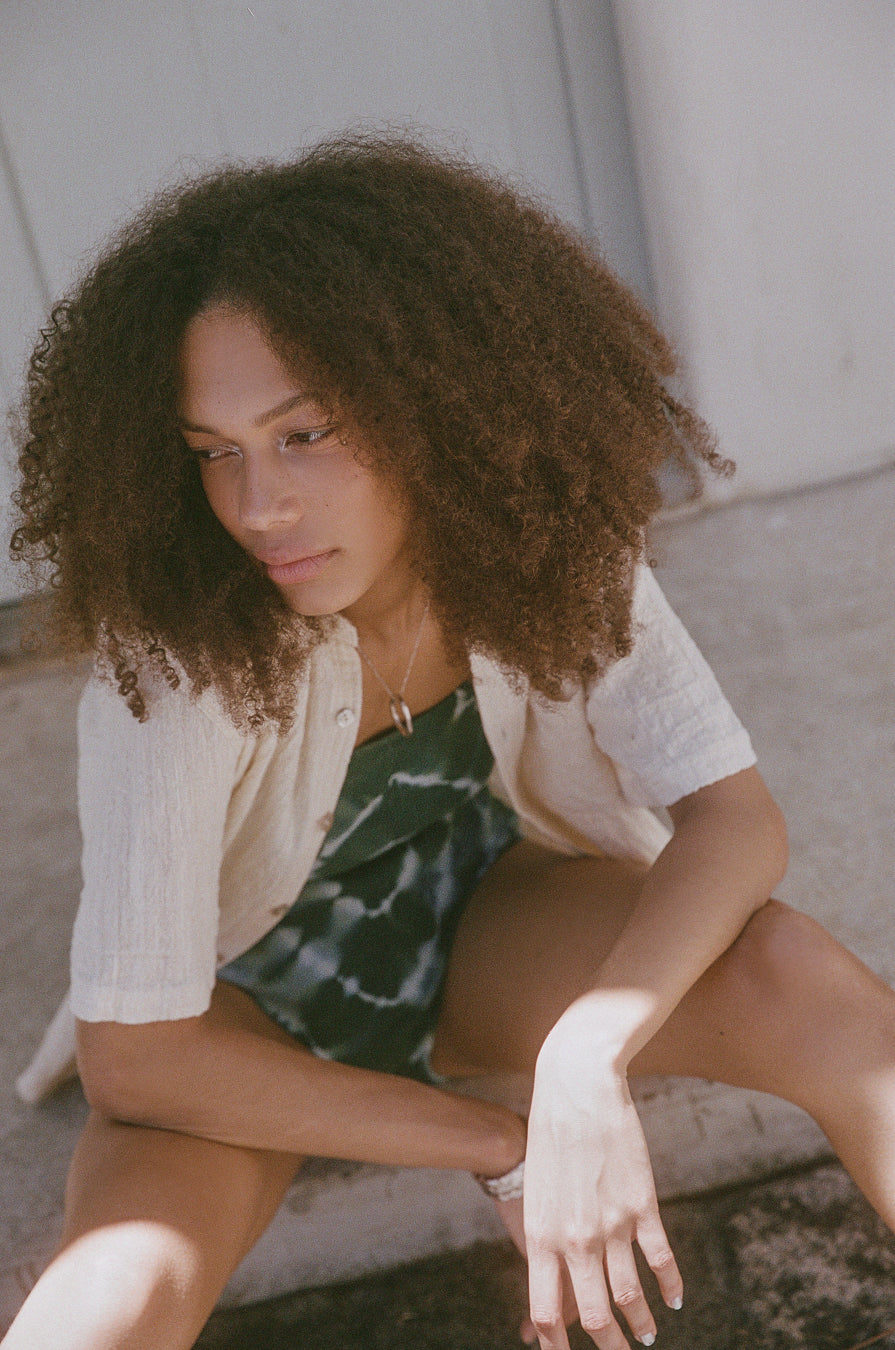 EVOLVE HANDWOVEN SHIRTDRESS