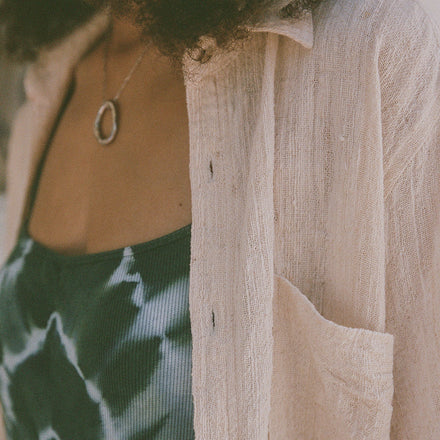 EVOLVE HANDWOVEN SHIRTDRESS