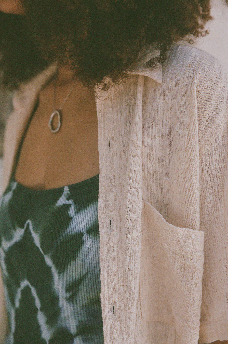 EVOLVE HANDWOVEN SHIRTDRESS