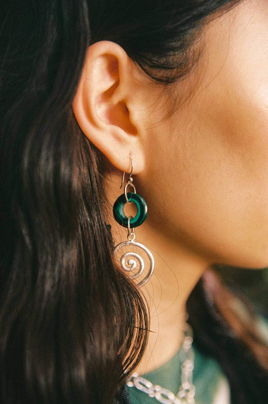 MALACHITE RENEWAL EARRINGS