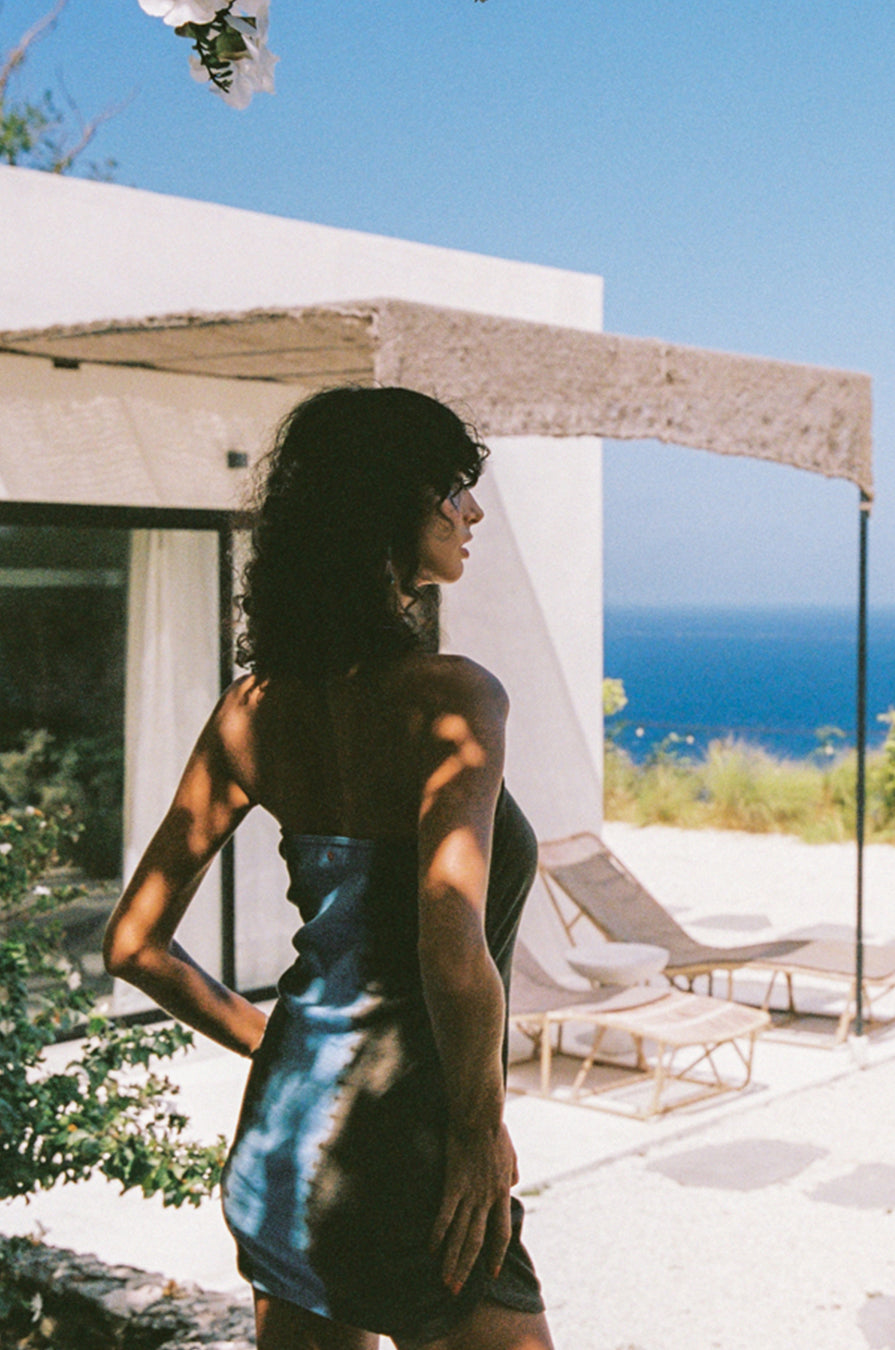 DEVOTION RIBBED HALTER DRESS