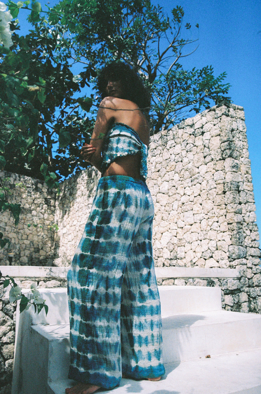 CONNECTION HAND-LOOMED COTTON PANT