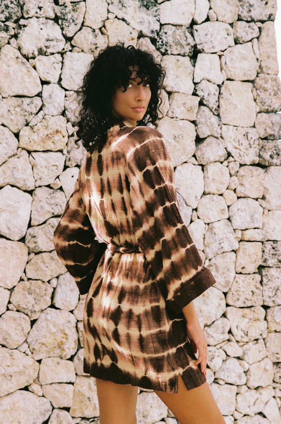 CONNECTION HAND-LOOMED COTTON ROBE