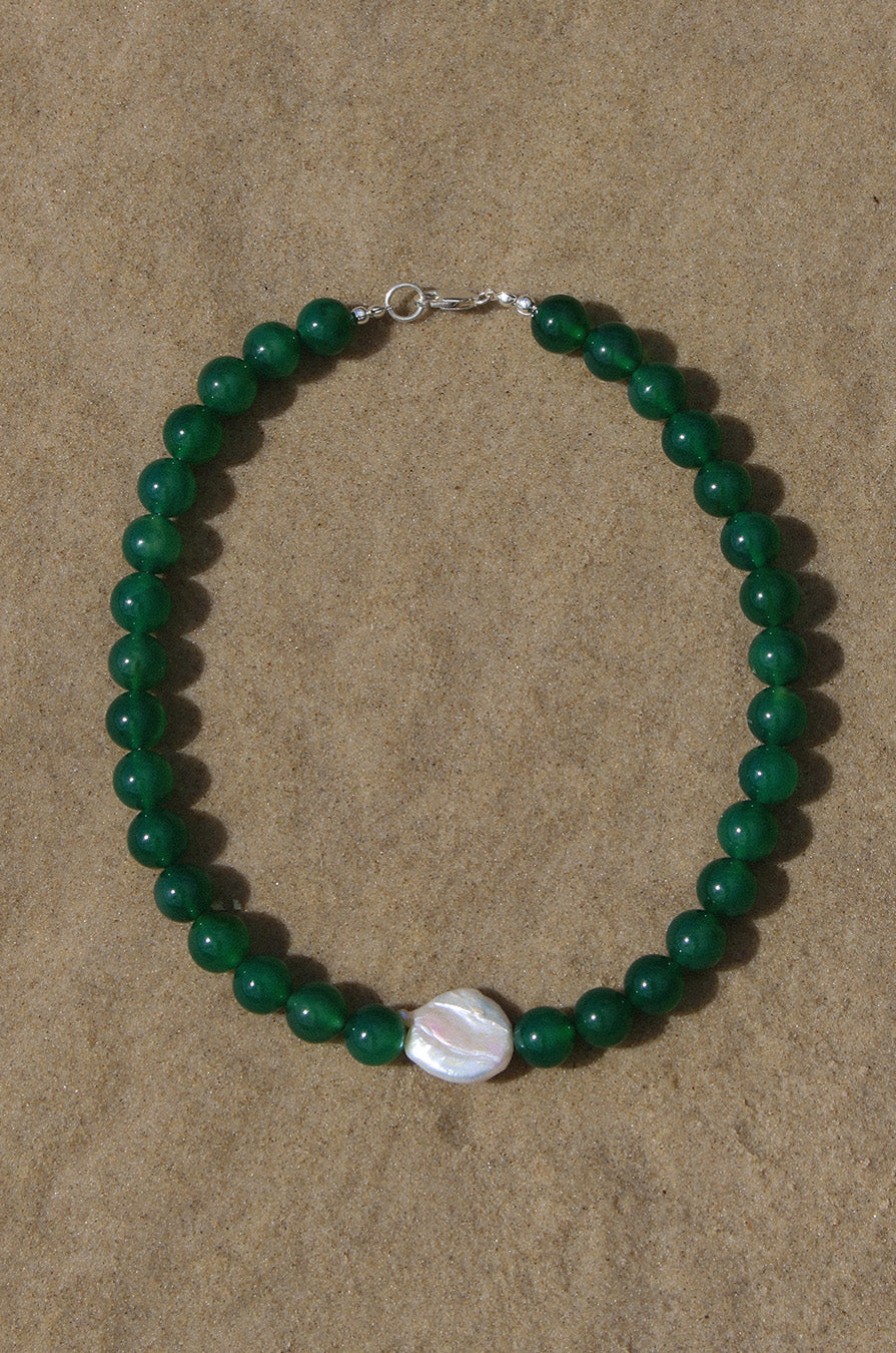 SOLACE CHOKER - Green Agate
