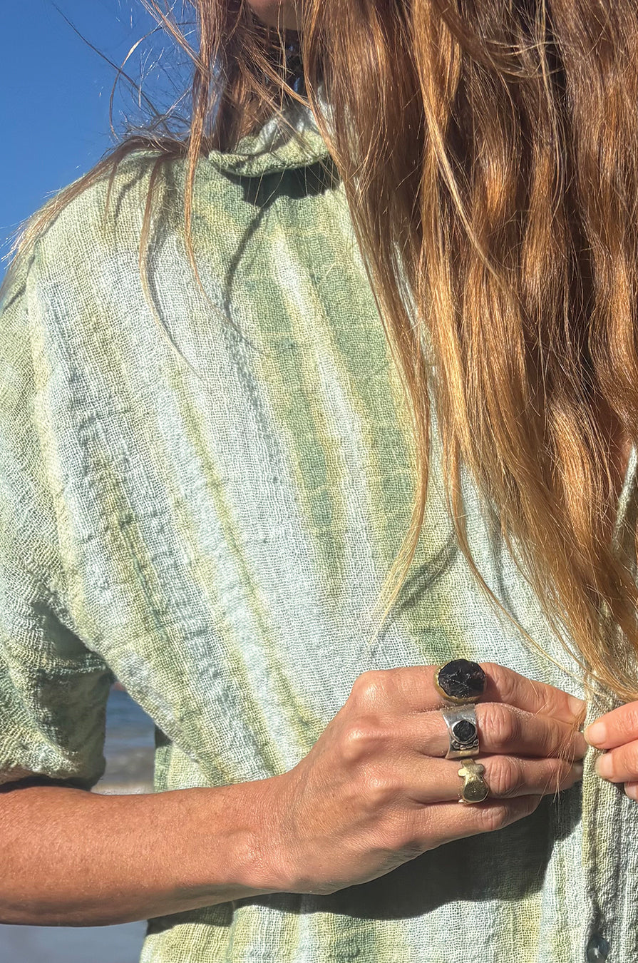 EVOLVE HANDWOVEN SHIRTDRESS
