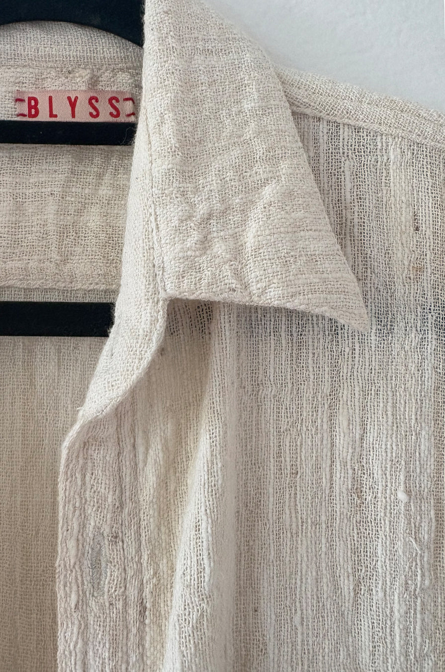 EVOLVE HANDWOVEN SHIRTDRESS