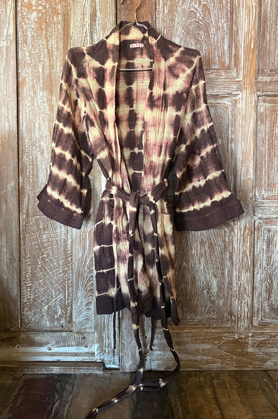 CONNECTION HAND-LOOMED COTTON ROBE