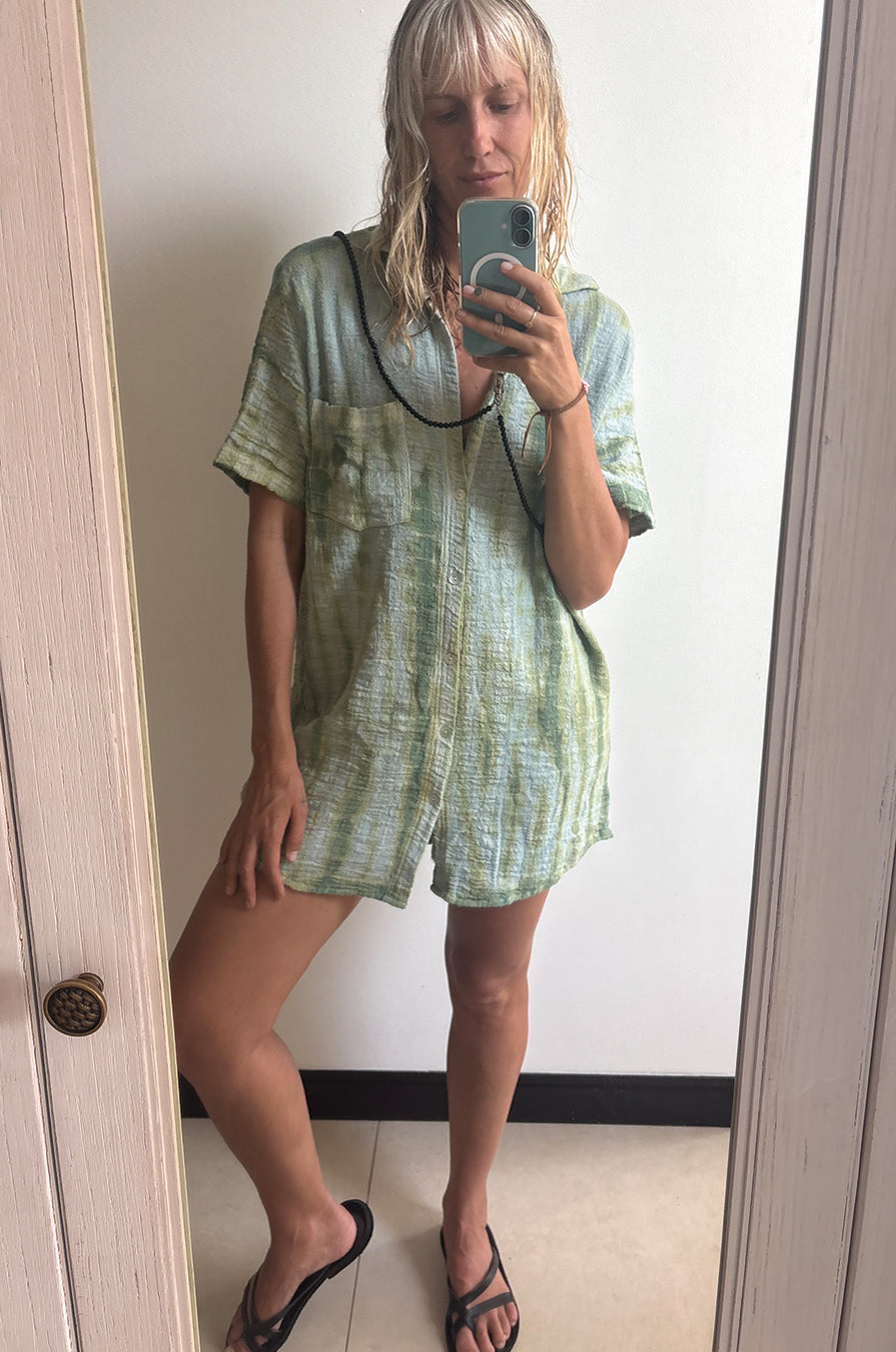 EVOLVE HANDWOVEN SHIRTDRESS